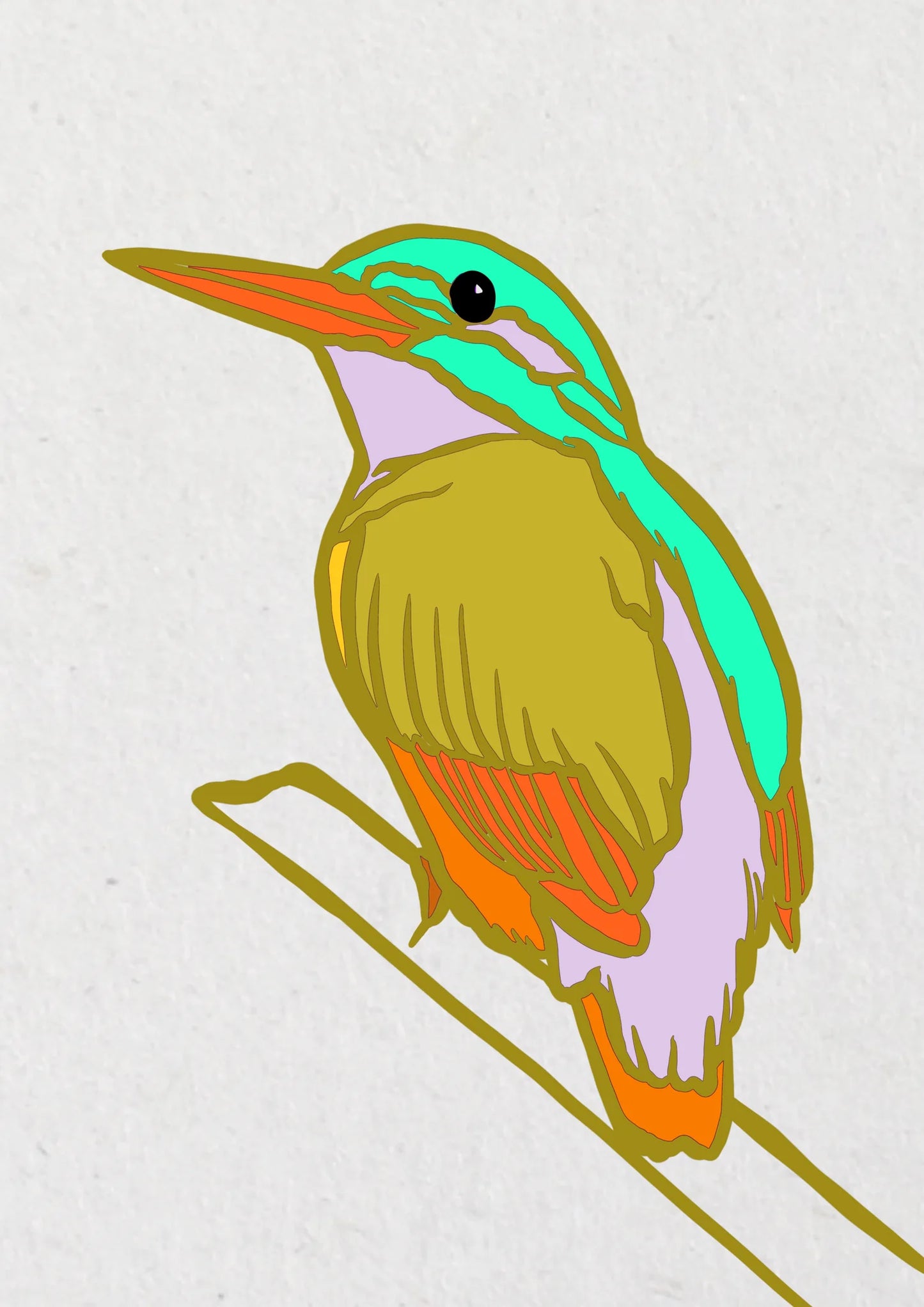 Kaart ijsvogel - Joeff