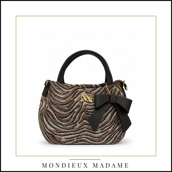 Tas Leopard dark choco - Mondieux Madame