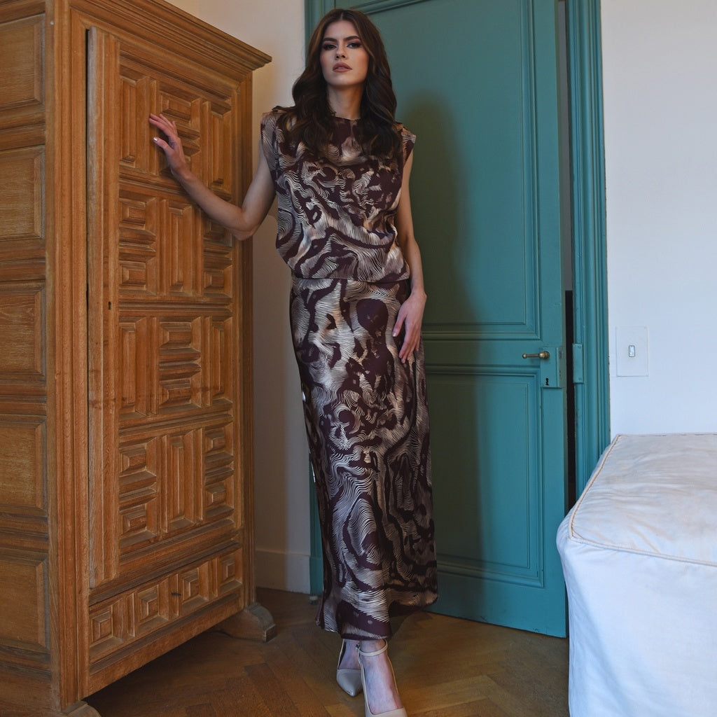 Rok print choco Amélie & Amélie