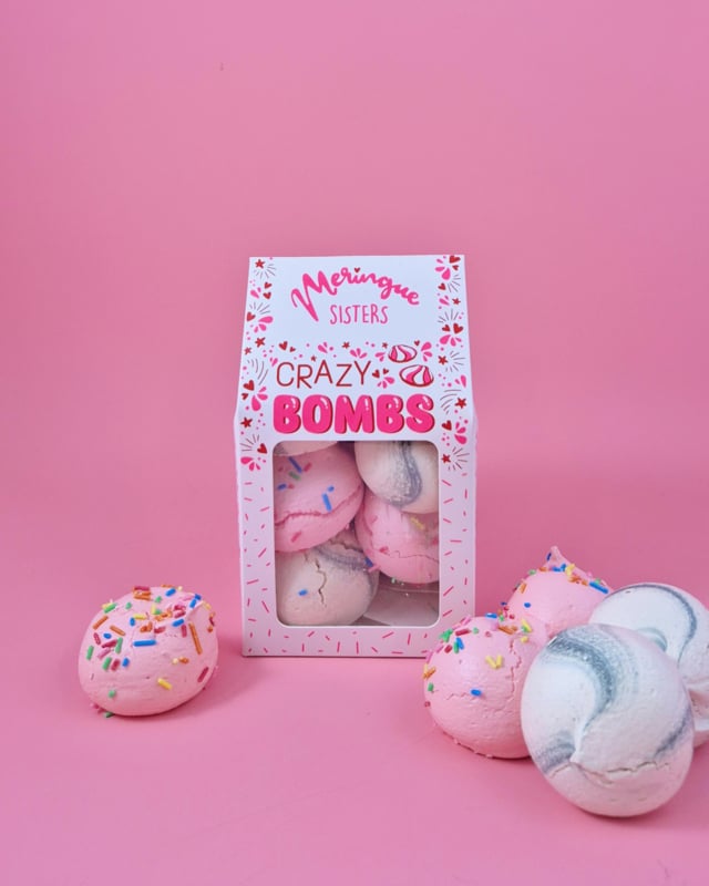 Meringue candy bombs