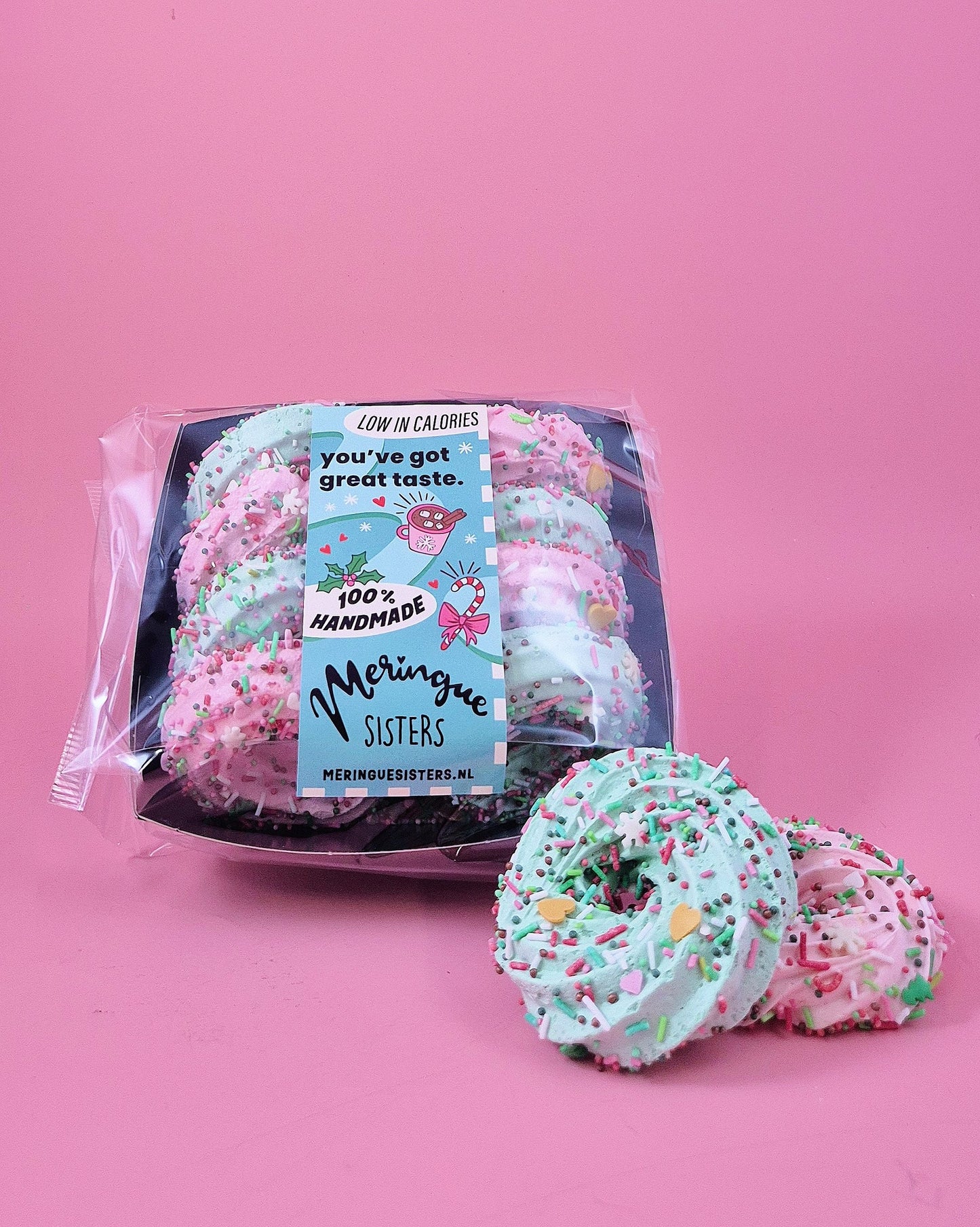 Meringue kerstkransjes