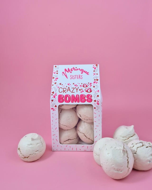 Meringue mokka-hazelnoot bombs