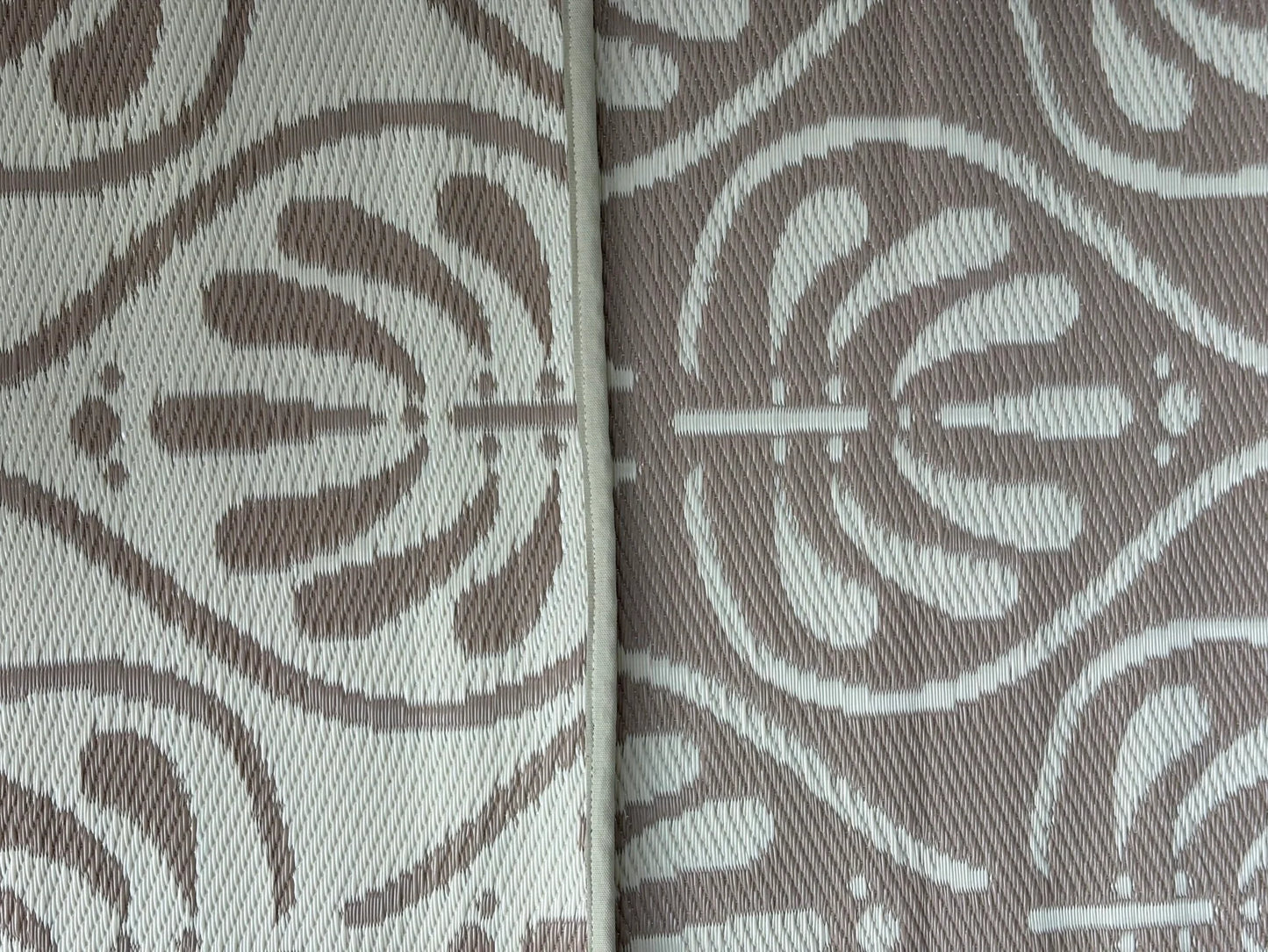 Buitenkleed 120-180 cm , crème / taupe