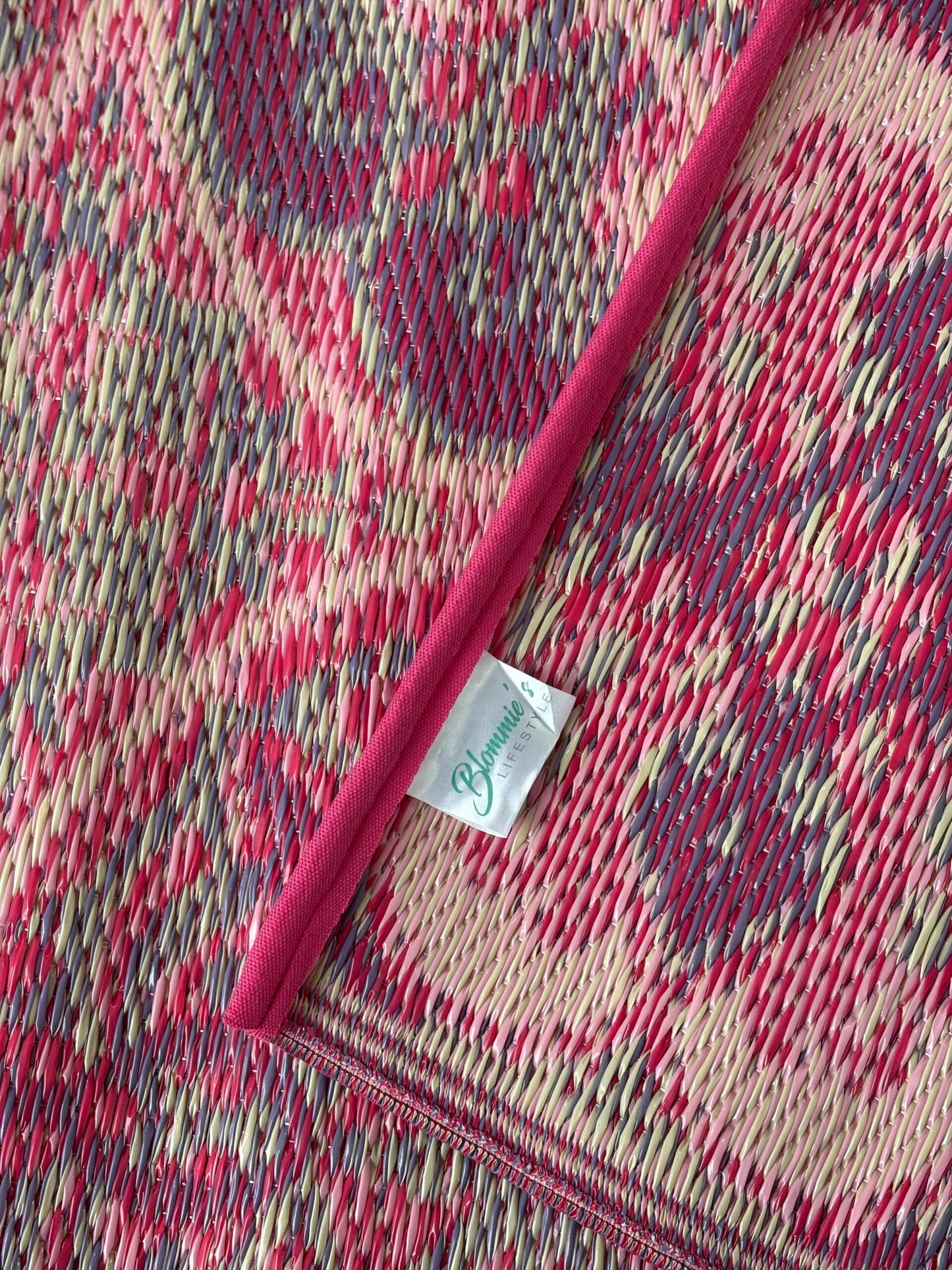 Buitenkleed 150-210 cm , paars / roze / crème