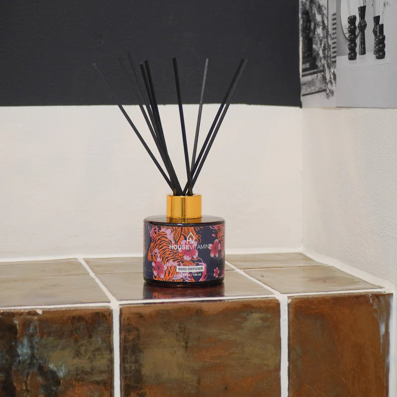 Geurstokjes Houtaccenten  100 ML - Housevitamin