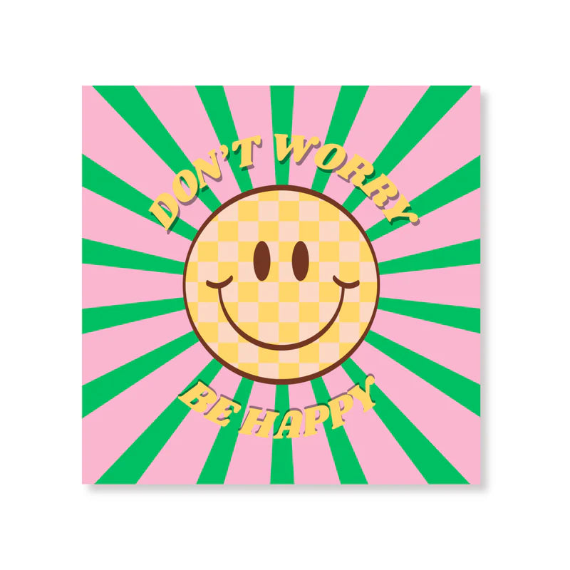 Papieren servetten - 33x33 cm - 3 laags - Don't worry be happy