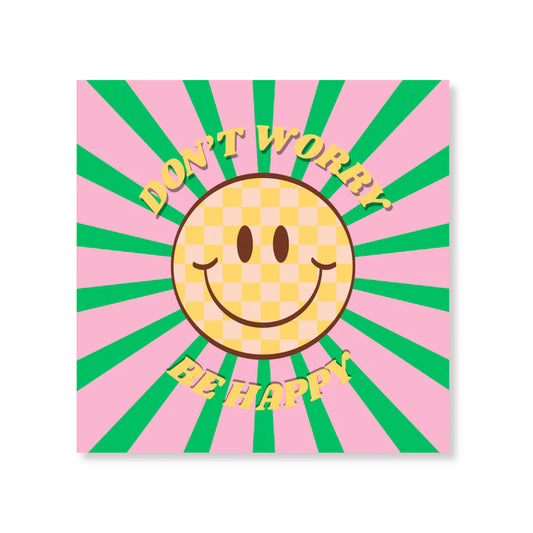 Papieren servetten - 33x33 cm - 3 laags - Don't worry be happy