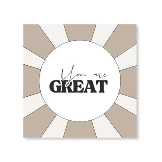 Papieren servetten - 33x33 cm - 3 laags - You are great