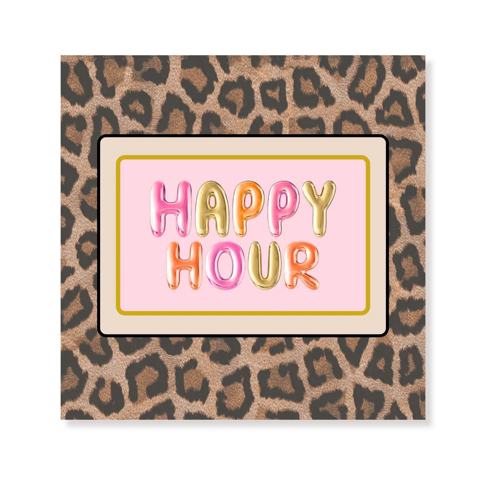 Papieren servetten - 33x33 cm - 3 laags - Happy hour