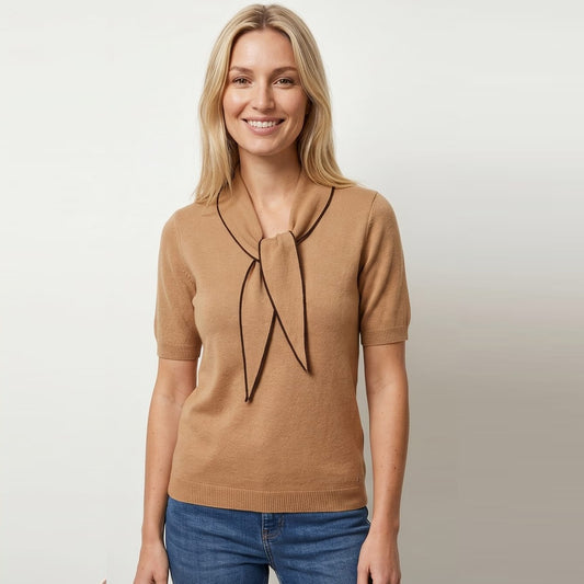 Top Altamura camel - Amélie & Amélie