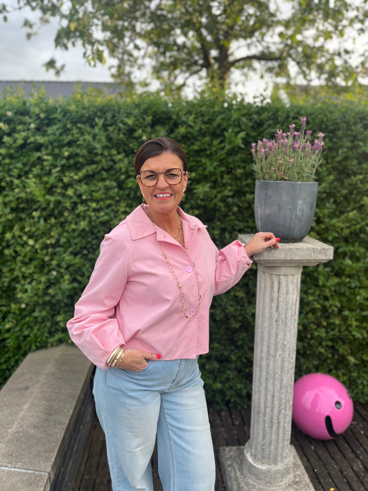Jacket New scanno pink