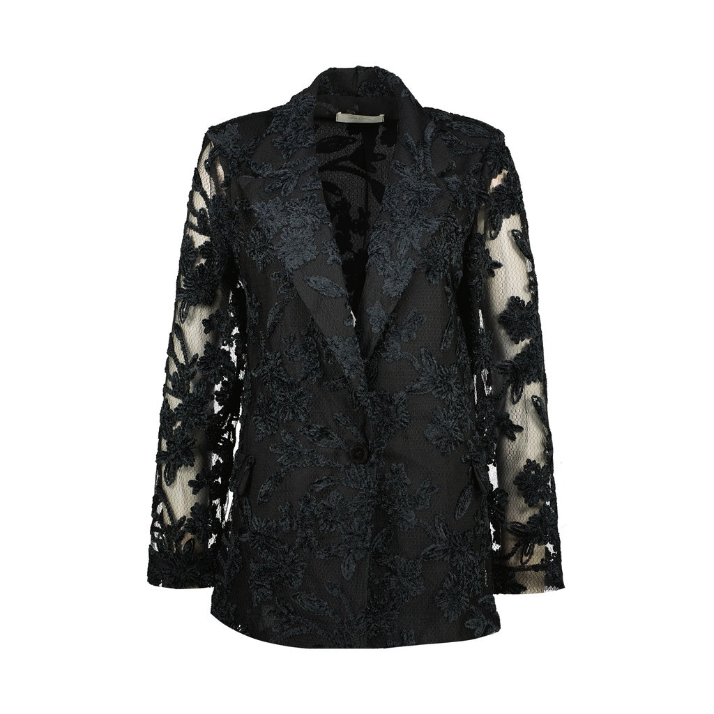 Blazer bloem zwart Amélie & Amélie