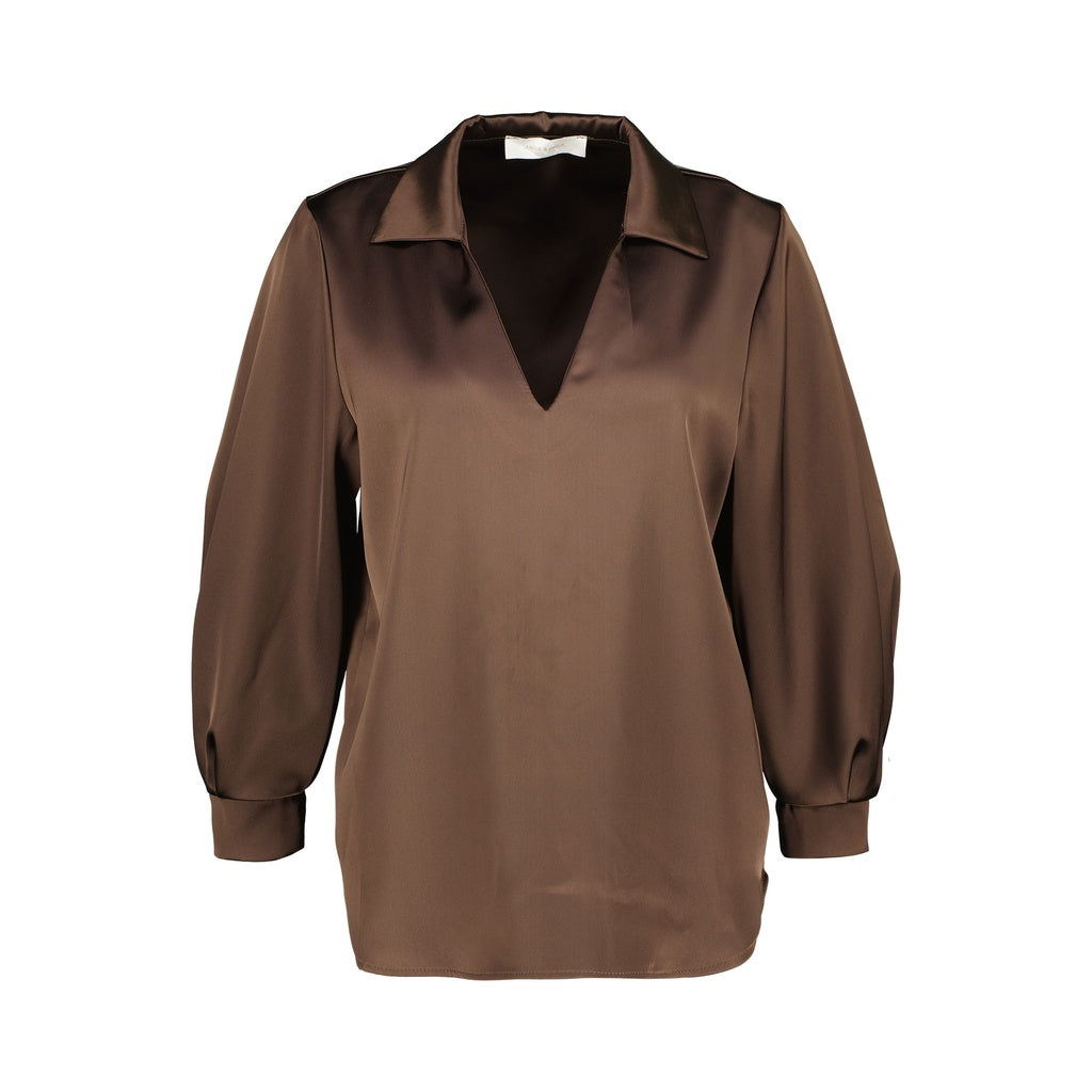 Blouse v-hals choco Amélie & Amélie