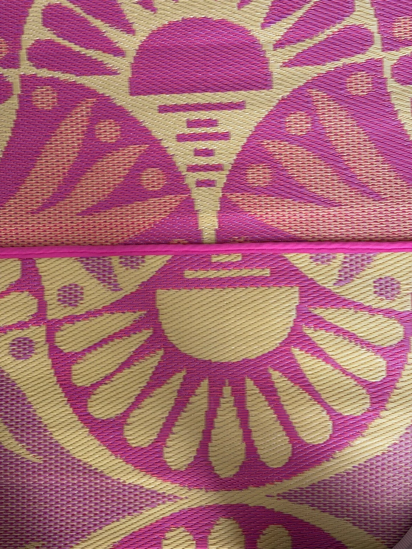 Buitenkleed 120-180 cm, oranje / geel / roze / paars
