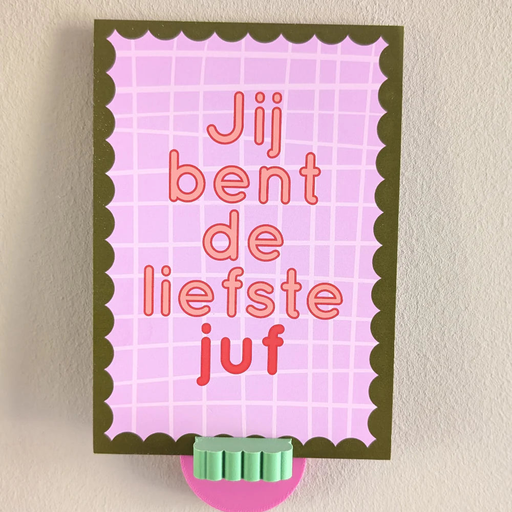 Kaart jij bent de liefste juf - Joeff